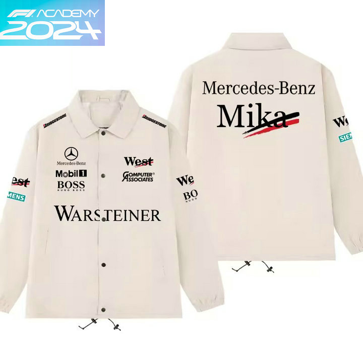 Veste Mercedes F1 Boss Team Mika 2024 Surchemise Homme